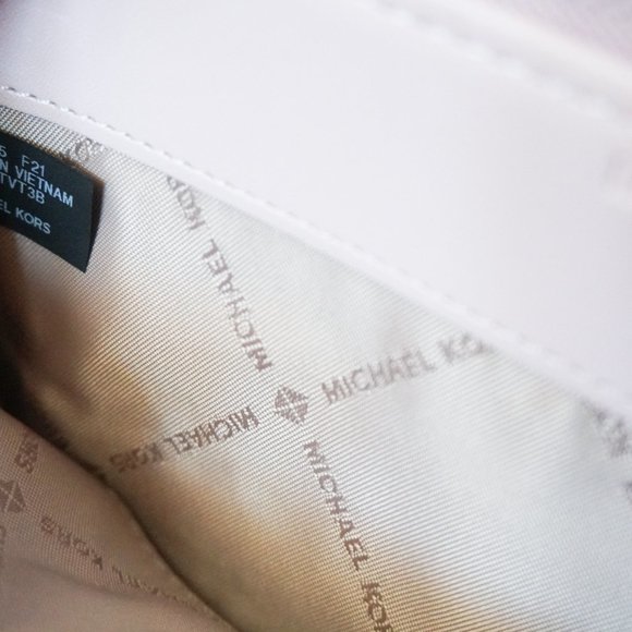 Michael Kors Jet Set Travel Continental Wallet MK Vanilla Pink - Picture 10 of 11